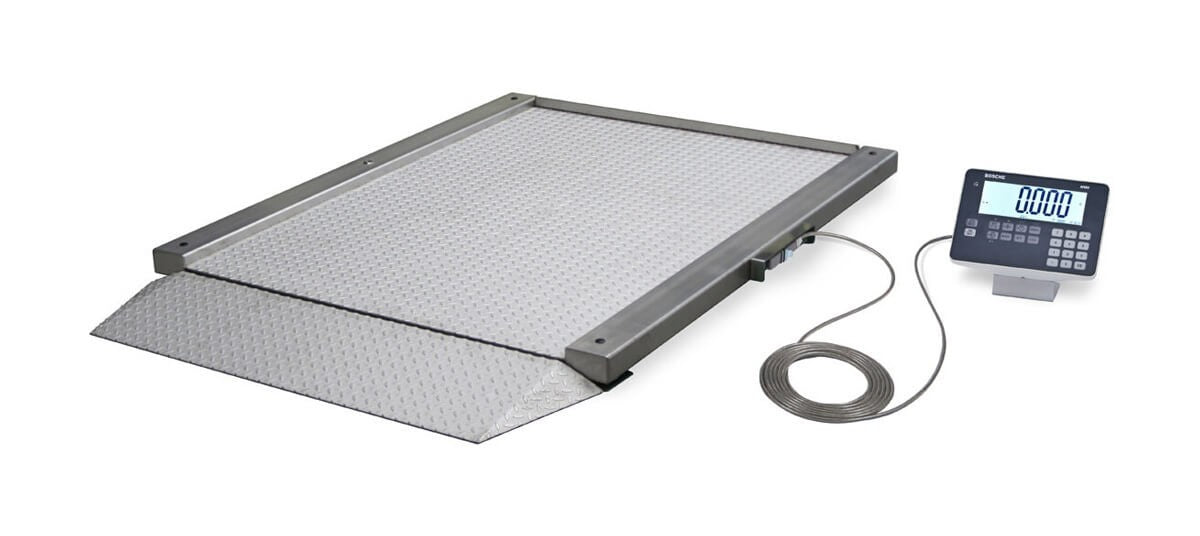 Chromstahl Durchfahrwaage