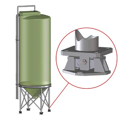 Silowaage für GFK-Silos