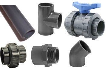 PVC Fittings und Rohre
