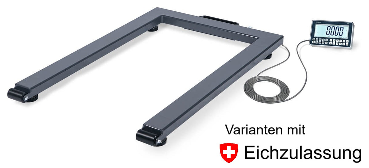 Palettenwaage ASP W eichfähig mit Anzeigegerät aus Aluminium