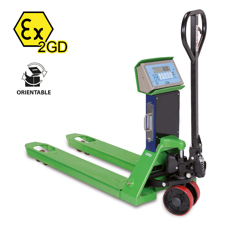 Gabelhubwagen ATEX bis 2000kg, geeicht