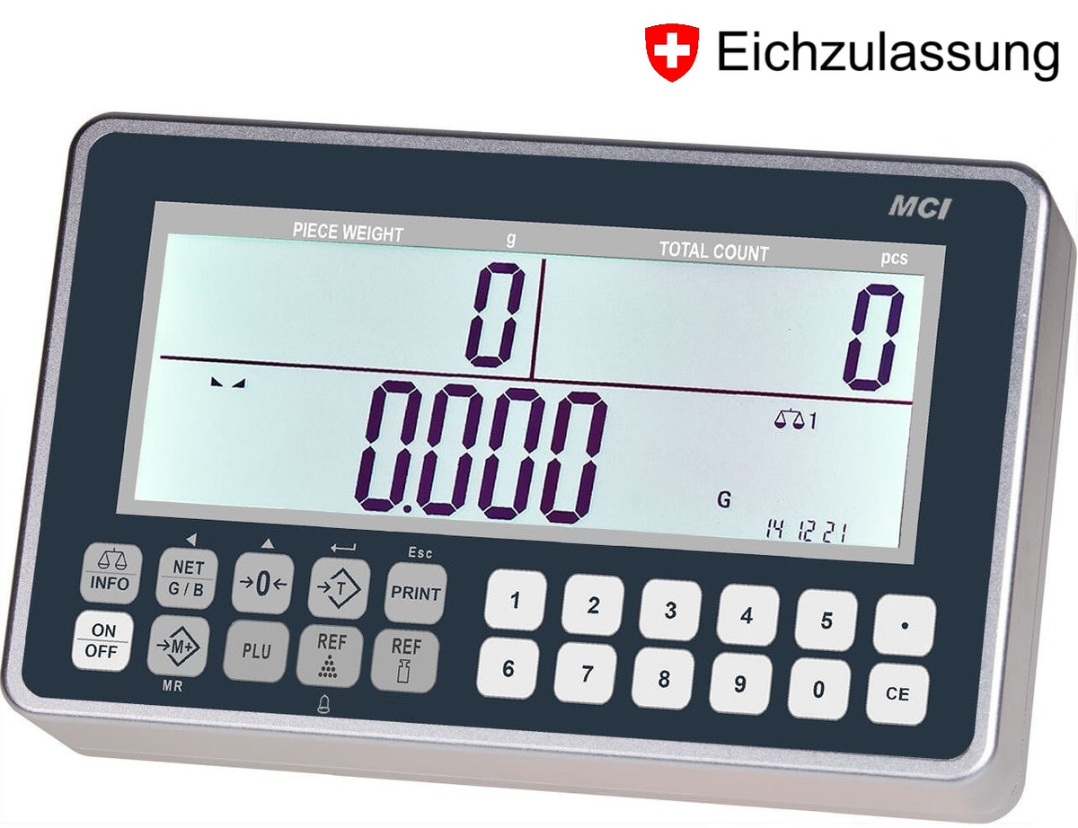 MCI Zählanzeige für eichpflichtige Wägungen