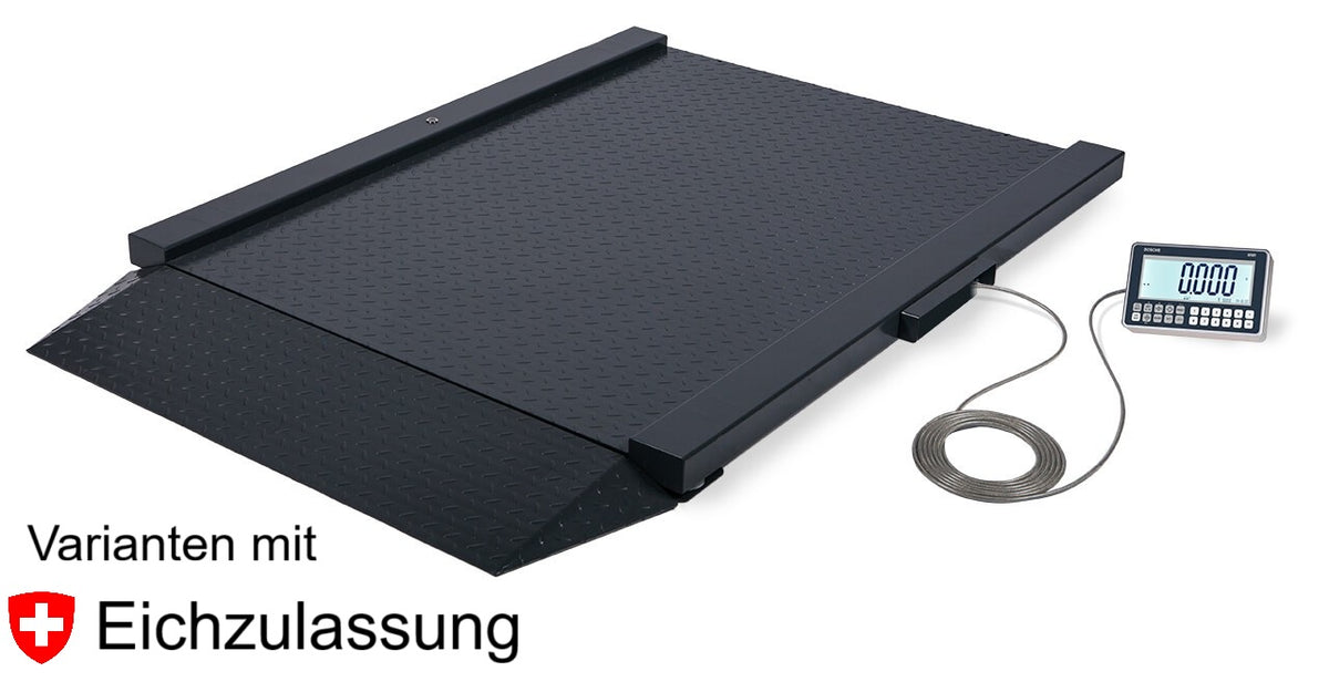 Durchfahrwaage DSI W eichfähig mit Anzeigegerät aus Aluminium