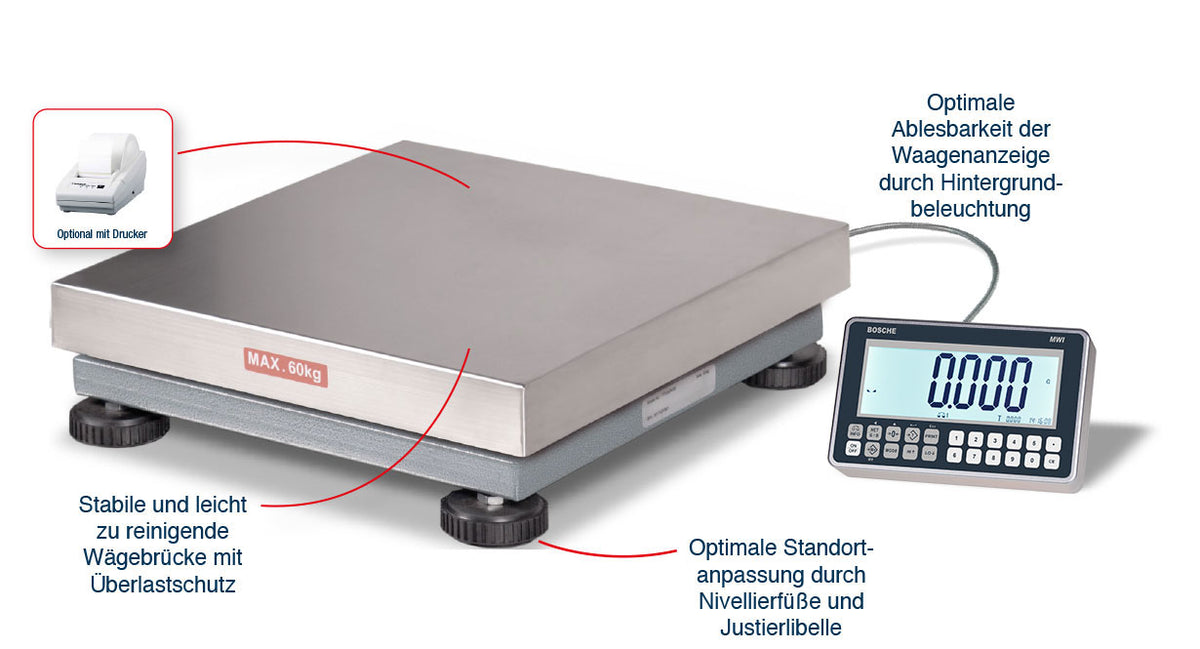 Waagenplattform TP eichfähig